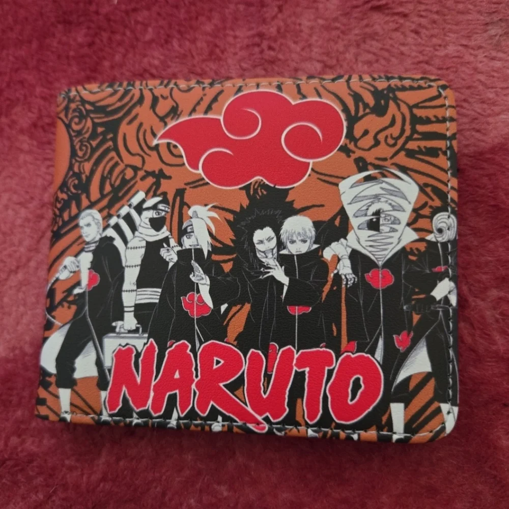 New Naruto akatsuki anime manga leather wallet